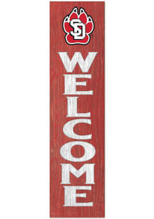 KH Sports Fan South Dakota Coyotes 11x46 Welcome Leaning Sign