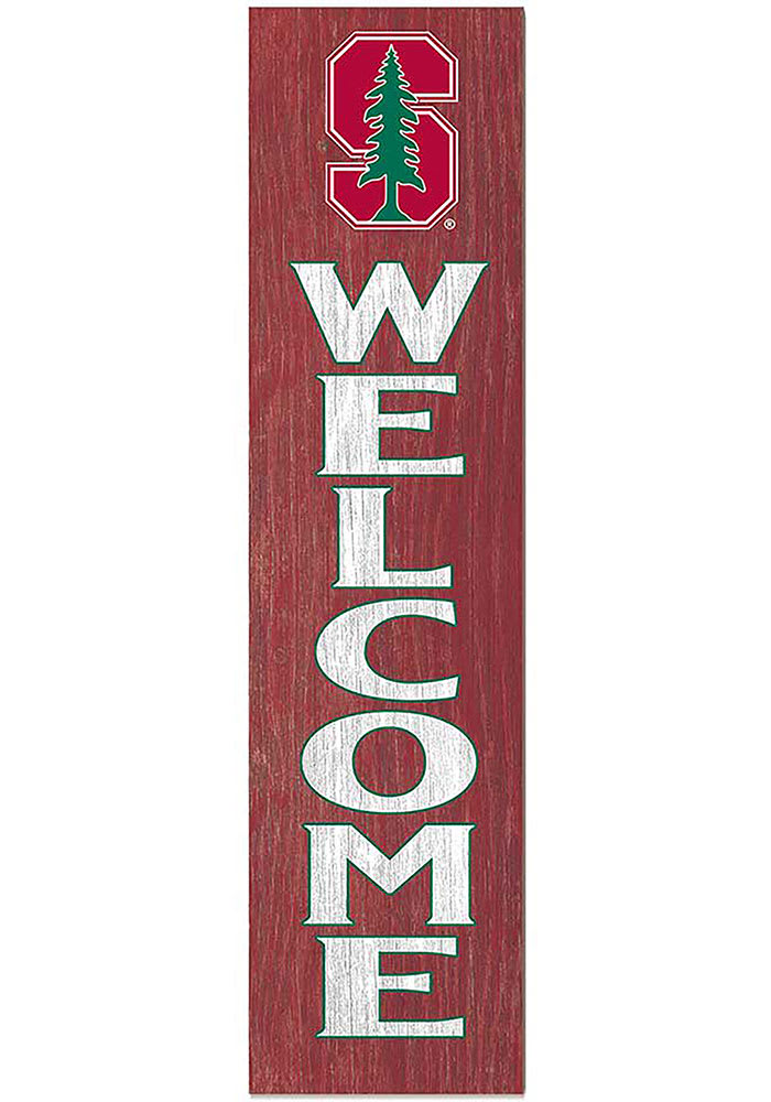 KH Sports Fan Stanford Cardinal 12x48 Welcome Leaning Sign
