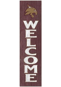 KH Sports Fan Texas State Bobcats 11x46 Welcome Leaning Sign