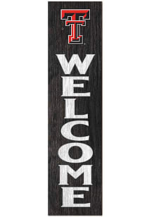 KH Sports Fan Texas Tech Red Raiders 11x46 Welcome Leaning Sign