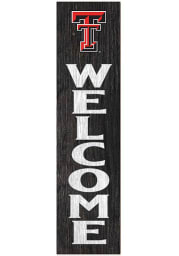 KH Sports Fan Texas Tech Red Raiders 12x48 Welcome Leaning Sign