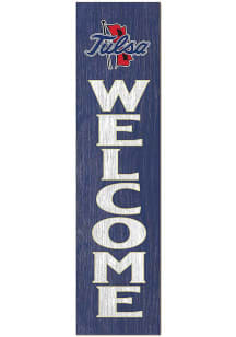 KH Sports Fan Tulsa Golden Hurricane 11x46 Welcome Leaning Sign