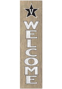 KH Sports Fan Vanderbilt Commodores 11x46 Welcome Leaning Sign