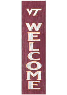 KH Sports Fan Virginia Tech Hokies 11x46 Welcome Leaning Sign