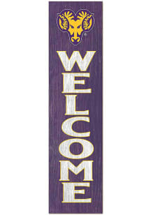 KH Sports Fan West Chester Golden Rams 11x46 Welcome Leaning Sign