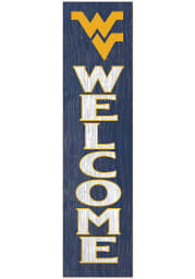 KH Sports Fan West Virginia Mountaineers 12x48 Welcome Leaning Sign