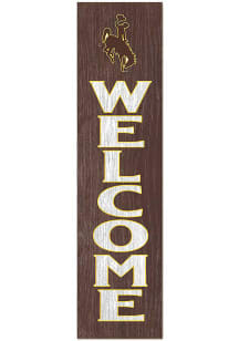 KH Sports Fan Wyoming Cowboys 11x46 Welcome Leaning Sign