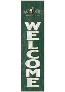 KH Sports Fan Cal Poly Mustangs 11x46 Welcome Leaning Sign