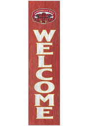 KH Sports Fan Jacksonville State Gamecocks 12x48 Welcome Leaning Sign