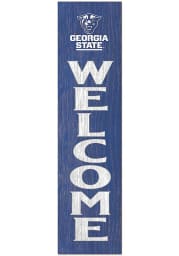 KH Sports Fan Georgia State Panthers 12x48 Welcome Leaning Sign