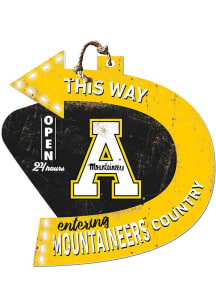 KH Sports Fan Appalachian State Mountaineers This Way Arrow Sign