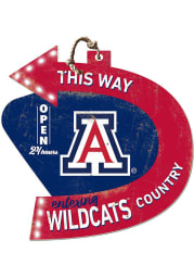 KH Sports Fan Arizona Wildcats This Way Arrow Sign
