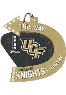 KH Sports Fan UCF Knights This Way Arrow Sign