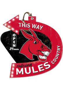 KH Sports Fan Central Missouri Mules This Way Arrow Sign