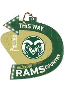 KH Sports Fan Colorado State Rams This Way Arrow Sign