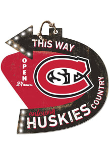 KH Sports Fan St Cloud State Huskies This Way Arrow Sign