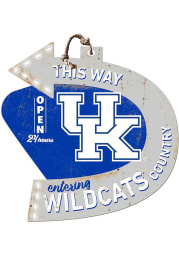 KH Sports Fan Kentucky Wildcats This Way Arrow Sign