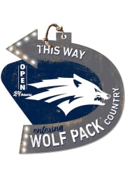 KH Sports Fan Nevada Wolf Pack This Way Arrow Sign