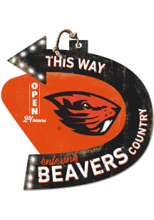KH Sports Fan Oregon State Beavers This Way Arrow Sign
