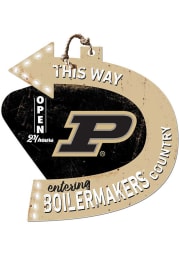 KH Sports Fan Purdue Boilermakers This Way Arrow Sign