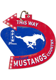 KH Sports Fan SMU Mustangs This Way Arrow Sign