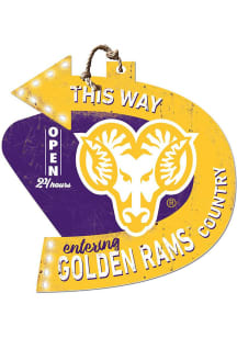 KH Sports Fan West Chester Golden Rams This Way Arrow Sign