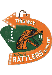 KH Sports Fan Florida A&amp;M Rattlers This Way Arrow Sign