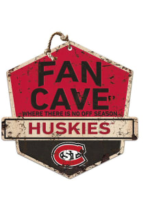 KH Sports Fan St Cloud State Huskies Fan Cave Rustic Badge Sign