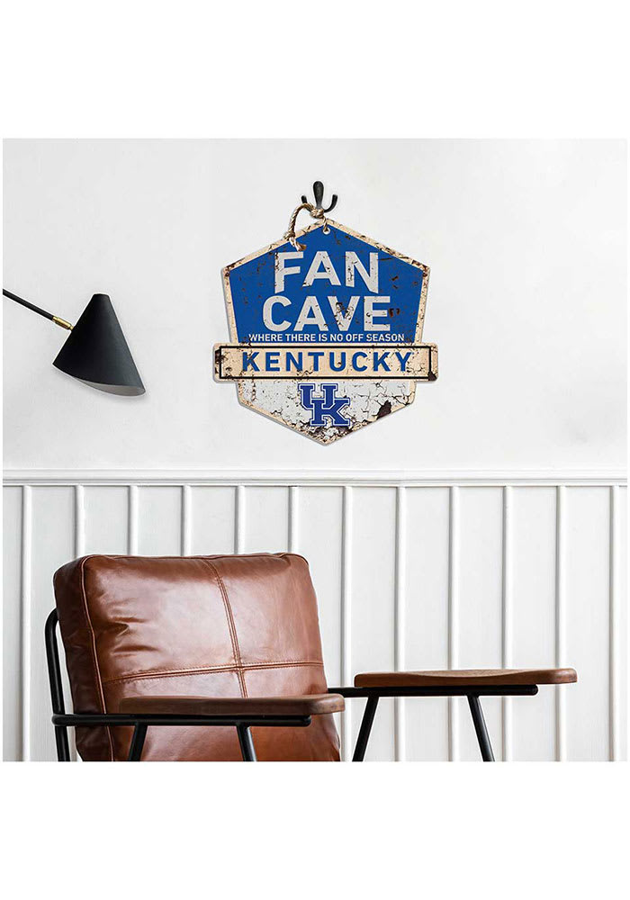 Jardine Associates Kentucky Wildcats Fan Cave Rustic Badge Sign