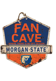KH Sports Fan Morgan State Bears Fan Cave Rustic Badge Sign