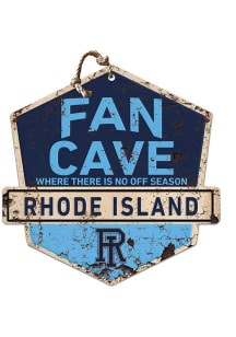 KH Sports Fan Rhode Island Rams Fan Cave Rustic Badge Sign