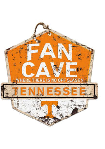 KH Sports Fan Tennessee Volunteers Fan Cave Rustic Badge Sign