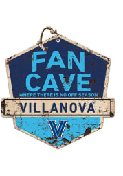 KH Sports Fan Villanova Wildcats Fan Cave Rustic Badge Sign