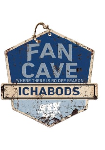 KH Sports Fan Washburn Ichabods Fan Cave Rustic Badge Sign