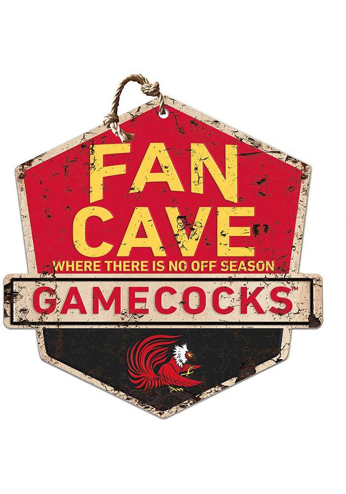 KH Sports Fan Jacksonville State Gamecocks Fan Cave Rustic Badge Sign