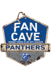 KH Sports Fan Georgia State Panthers Fan Cave Rustic Badge Sign