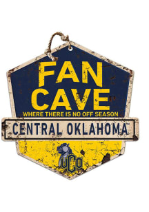 KH Sports Fan Central Oklahoma Bronchos Fan Cave Rustic Badge Sign