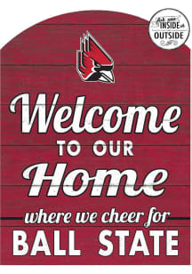 KH Sports Fan Ball State Cardinals 16x22 Indoor Outdoor Marquee Sign
