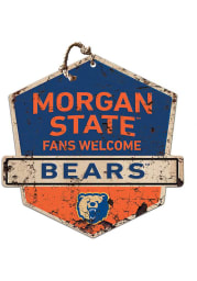 KH Sports Fan Morgan State Bears Fans Welcome Rustic Badge Sign