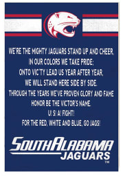 KH Sports Fan South Alabama Jaguars 35x24 Fight Song Sign