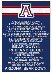 KH Sports Fan Arizona Wildcats 35x24 Fight Song Sign