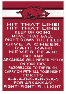 KH Sports Fan Arkansas Razorbacks 34x23 Fight Song Sign
