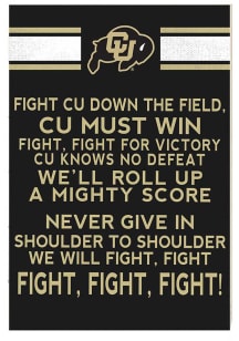 KH Sports Fan Colorado Buffaloes 34x23 Fight Song Sign