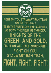 KH Sports Fan Colorado State Rams 35x24 Fight Song Sign