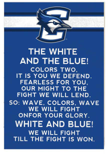 KH Sports Fan Creighton Bluejays 34x23 Fight Song Sign