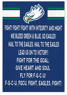 KH Sports Fan Florida Gulf Coast Eagles 34x23 Fight Song Sign