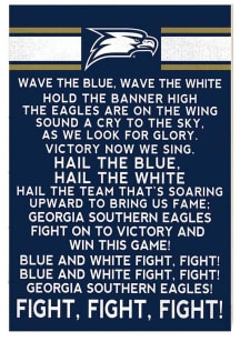 KH Sports Fan Georgia Southern Eagles 34x23 Fight Song Sign
