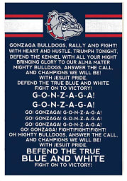 KH Sports Fan Gonzaga Bulldogs 35x24 Fight Song Sign