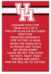 KH Sports Fan Houston Cougars 35x24 Fight Song Sign
