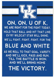 KH Sports Fan Kentucky Wildcats 35x24 Fight Song Sign